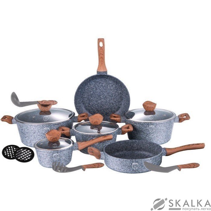 Набор посуды Berlinger Haus Forest Line 15 предметов (BH-1213) На фото Набор посуды Berlinger Haus Forest Line 15 предметов (BH-1213)