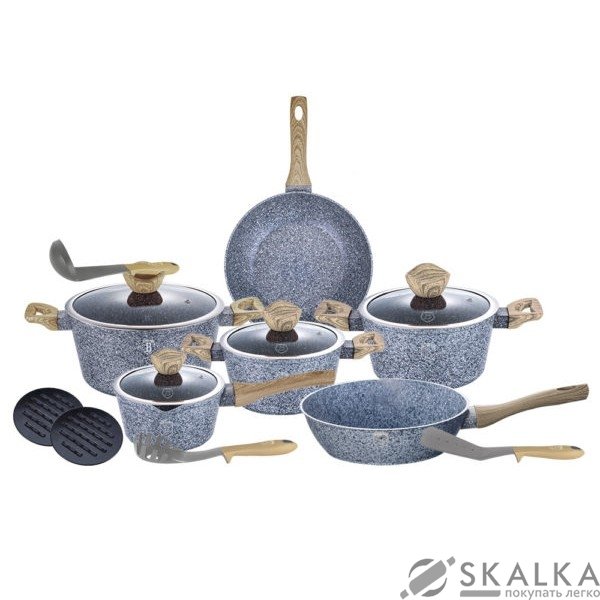 Набор посуды Berlinger HausForest Light Brown 15 предметов (BH-1566) На фото Набор посуды Berlinger HausForest Light Brown 15 предметов (BH-1566)