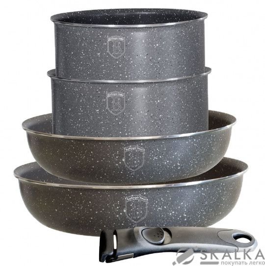 Набор посуды Berlinger Haus 4 предмета + съемная ручка (BH-1477) На фото Набор посуды Berlinger Haus 4 предмета + съемная ручка (BH-1477)