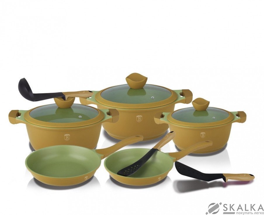 На фото Набор посуды Berlinger Haus Оlive Line 11 предметов (BH-1380)