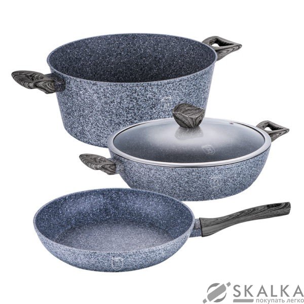 На фото Набор посуды Berlinger Haus Forest Dark Gray 4 предмета (BH-1583)