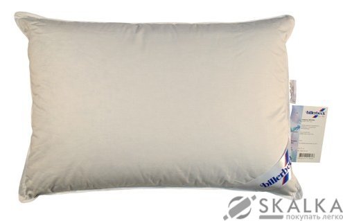 На фото Подушка Billerbeck Жасмин модал-жакард Пух 50х70 см Белая (1596-80/57)