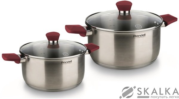 Набор кастрюль RONDELL Strike 4 предмета (RDS-816) На фото Набор кастрюль RONDELL Strike 4 предмета (RDS-816)