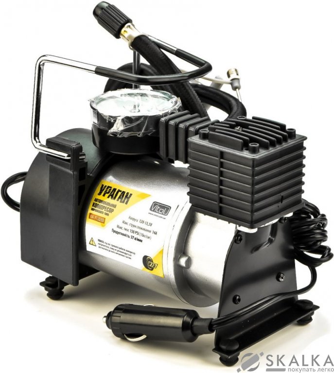 На фото Автокомпрессор Vitol Ураган 35 л/мин (КА-У12030)