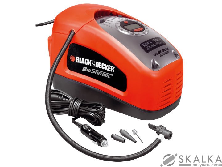 На фото Автокомпрессор Black&Decker 40 л/мин (ASI300)