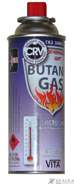 На фото Газ бутан Mastertool Зима-лето 220 г (44-5000)