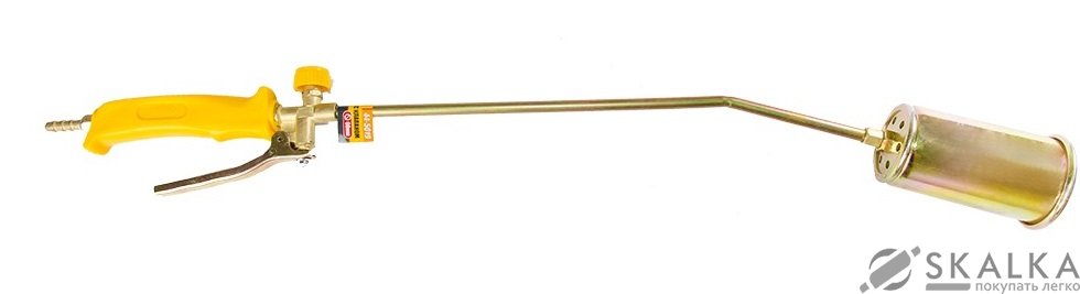 На фото Горелка газовая с клапаном Mastertool PROFI Ø 60 мм 400 мм (44-5019)