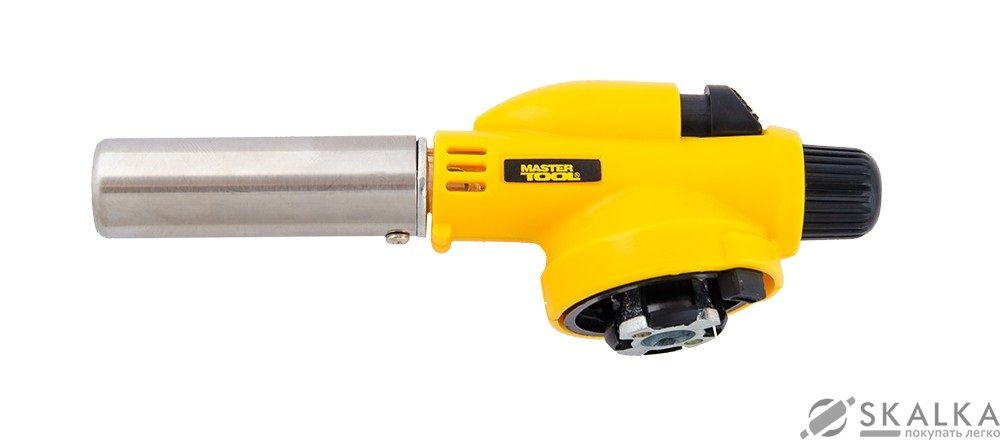 На фото Горелка Mastertool с пьезоподжигом Гефест керамическая защита 1400*С (44-5025)