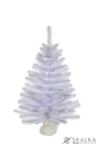 На фото Сосна TriumphTree 90 см Icelandic iridescent белая с блеском (387038)