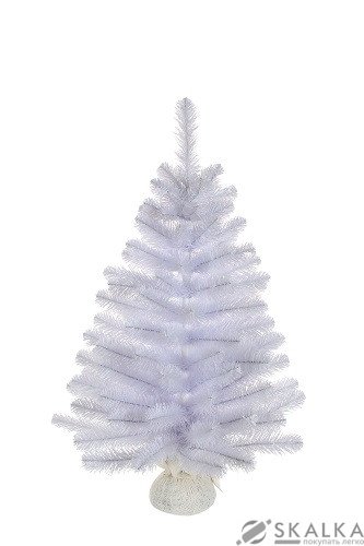 На фото Сосна TriumphTree 60 см Icelandic iridescent белая с блеском (387037)