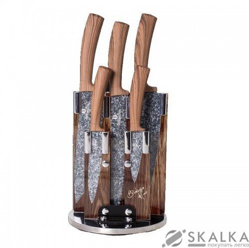 Набор ножей Berlinger Haus Forest Line 6 предметов мраморное покрытие (BH-2160) На фото Набор ножей Berlinger Haus Forest Line 6 предметов мраморное покрытие (BH-2160)