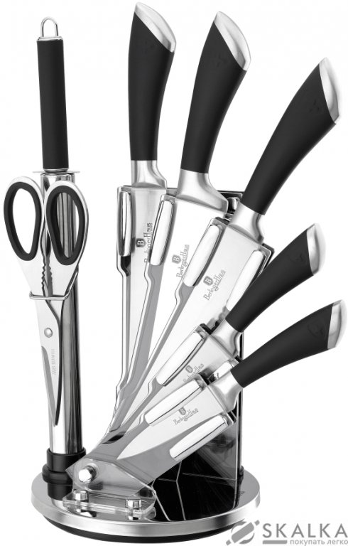 На фото Набор ножей Berlinger Haus Stainless steel Perfect Kitchen Line (BH-ST 8 B)