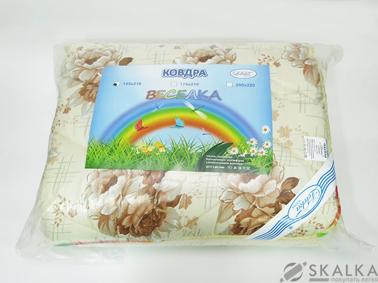 На фото Одеяло Leleka-Textile Веселка Холлофайбер 175х210 см