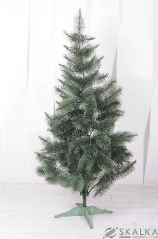 На фото Сосна Фабрика Елок 200 см белый кончик заснеженная