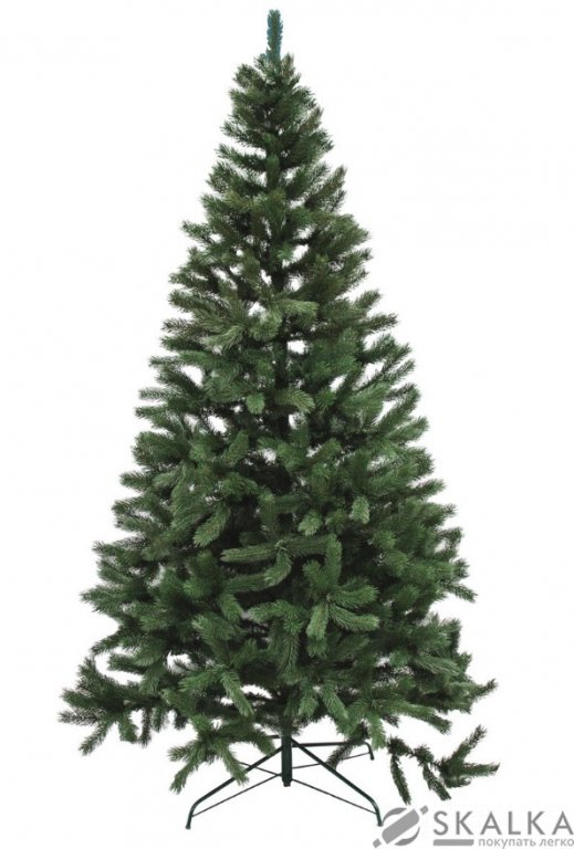 На фото Ель Фабрика Елок 180 см зеленая литая