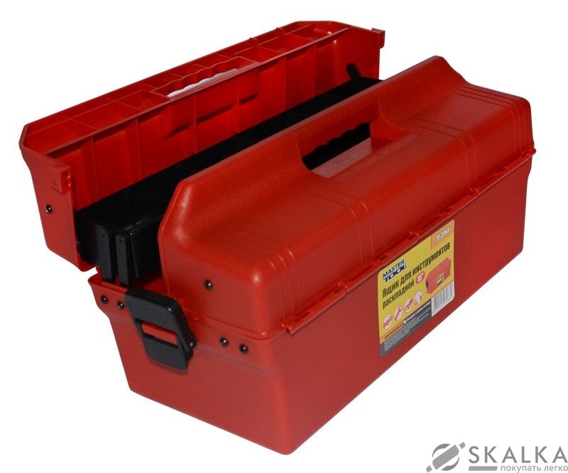 На фото Ящик Mastertool для инструмента раскладной 19" 480х250х260 мм (79-3069)