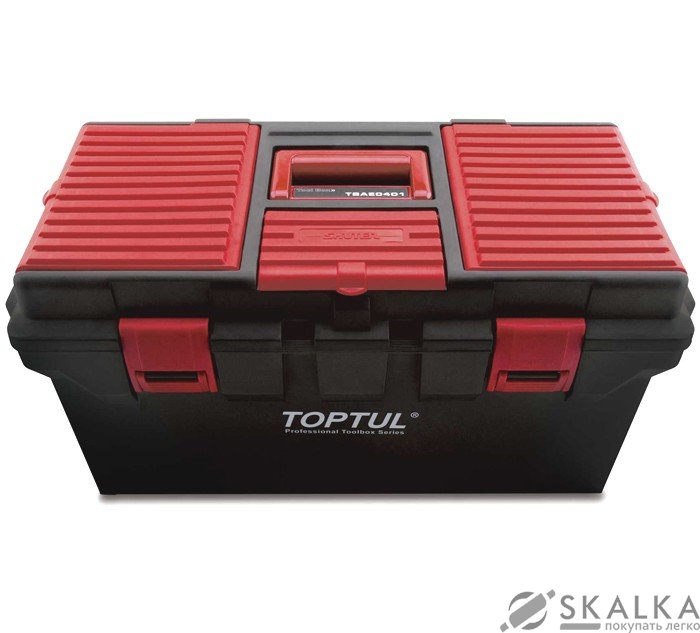 Ящик Toptul для инструментов 4 секции 556х278х270 мм (TBAE0401) На фото Ящик Toptul для инструментов 4 секции 556х278х270 мм (TBAE0401)