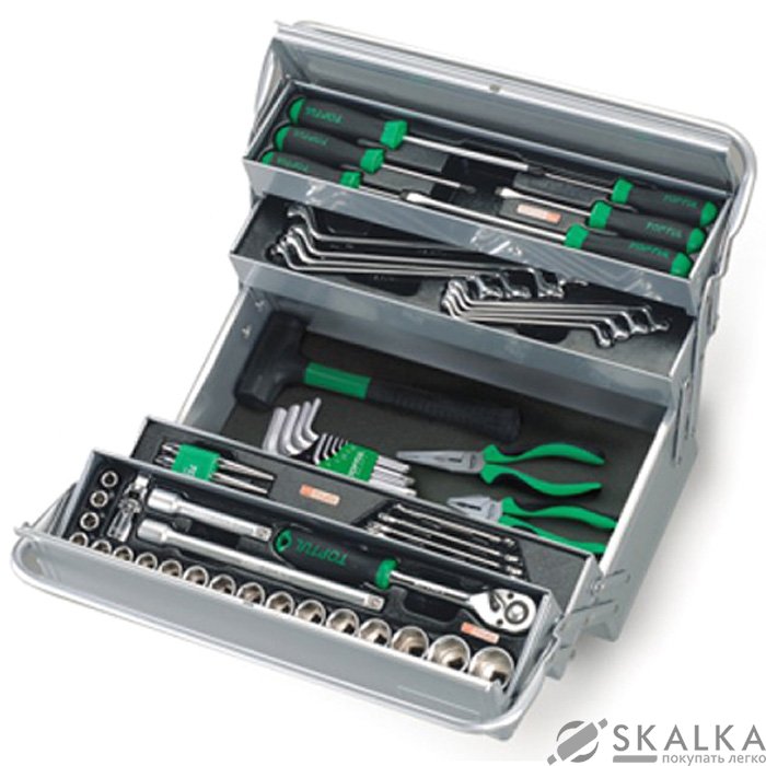 Ящик с инструментом Toptul TBAC0501 5 секций 65шт 1/2" (GCAZ0003) На фото Ящик с инструментом Toptul TBAC0501 5 секций 65шт 1/2" (GCAZ0003)