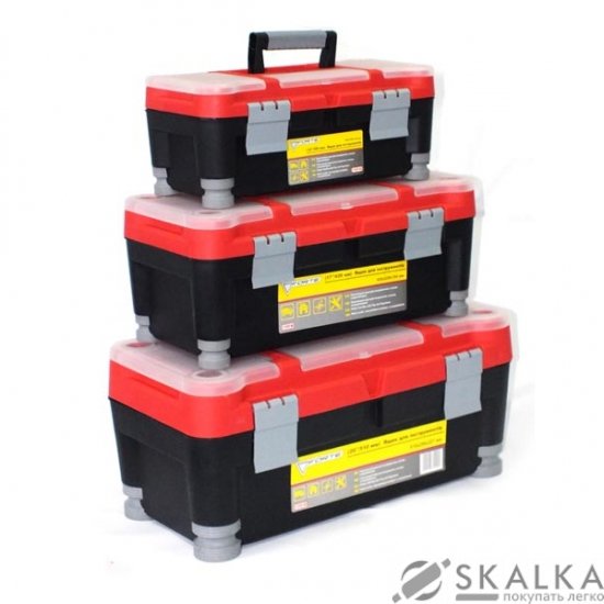 Набор ящиков инструментальных Forte 3шт 14"/17"/20" 3-1420 М3 (38076) На фото Набор ящиков инструментальных Forte 3шт 14"/17"/20" 3-1420 М3 (38076)