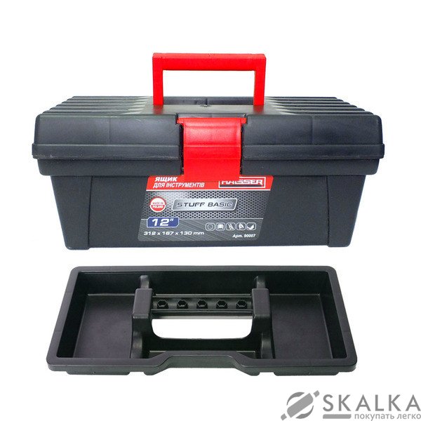 Ящик Haisser для инструментов 12" Stuff Basic 312х167х130 мм 90007 (65560) На фото Ящик Haisser для инструментов 12" Stuff Basic 312х167х130 мм 90007 (65560)