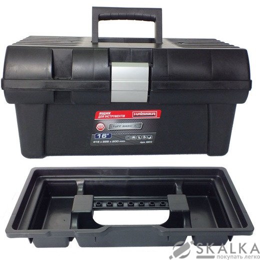 На фото Ящик Haisser для инструментов 16" Staff Basic Alu 415х226х200 мм 90012 (65565)