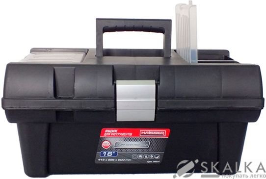 Ящик Haisser для инструментов 16" Staff Semi Profi Alu 415х226х200 мм 90014 (65572) На фото Ящик Haisser для инструментов 16" Staff Semi Profi Alu 415х226х200 мм 90014 (65572)