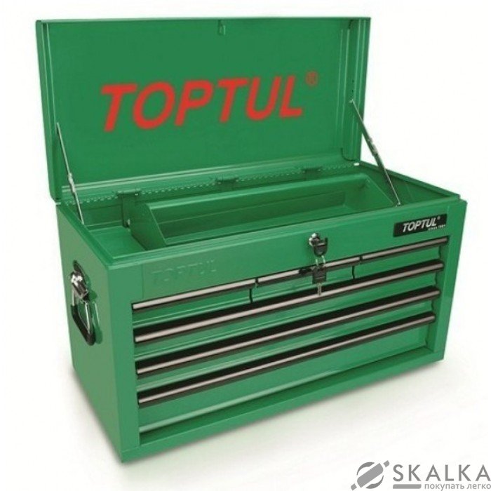 На фото Ящик Toptul для инструмента 6 секций 660х307х378мм (TBAA0601)