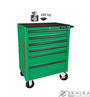 На фото Тележка Toptul для инструмента 6 секций (TCAJ0601)