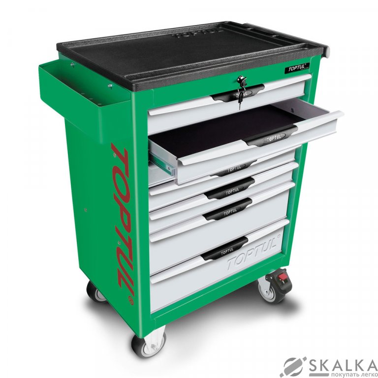 На фото Тележка Toptul для инструмента Pro-Line 7 секций (TCAC0701)