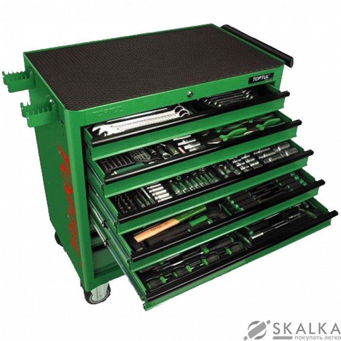 На фото Тележка Toptul с инструментом 8 секций 360 ед JUMBO (GT-36001)
