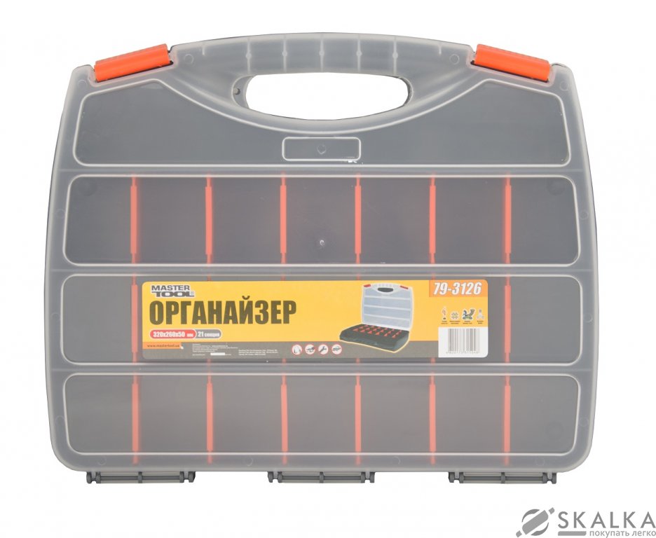 На фото Органайзер Mastertool 21 секция 320х260х50 мм (79-3126)