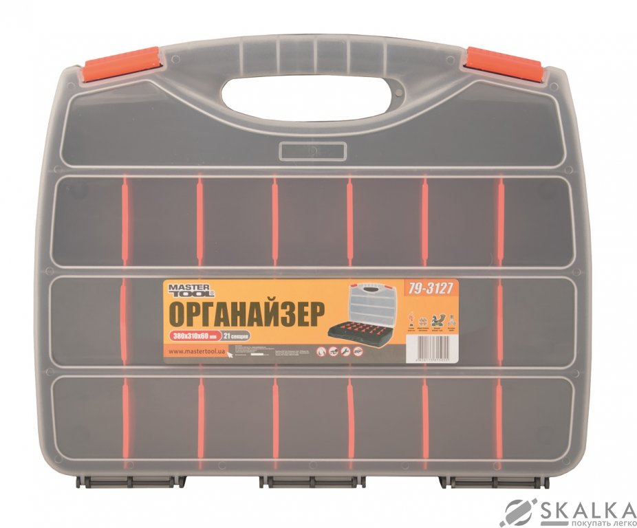На фото Органайзер Mastertool 21 секция 380х310х60 мм (79-3127)