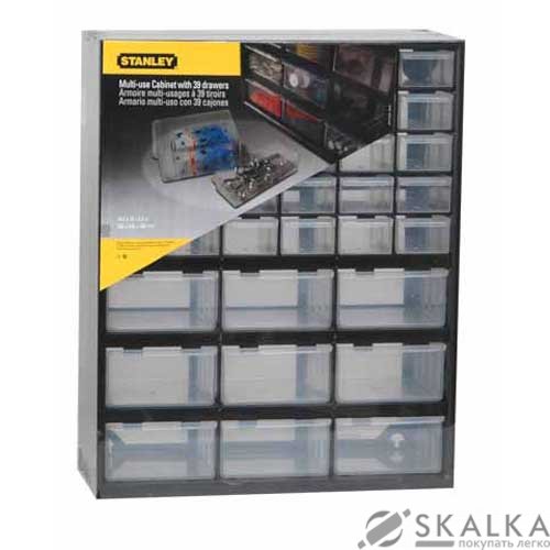 Органайзер вертикальный Stanley 365х160х445 мм 39 ячеек (1-93-981) На фото Органайзер вертикальный Stanley 365х160х445 мм 39 ячеек (1-93-981)