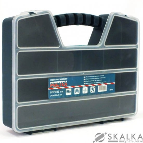 Ящик-органайзер Ростех 243х180х40 мм 9 секций 1-0940  (38077) На фото Ящик-органайзер Ростех 243х180х40 мм 9 секций 1-0940  (38077)