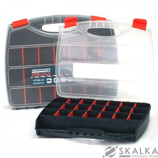На фото Ящик-органайзер Ростех 380х310х60 мм 21 секция 1-1560  (38080)