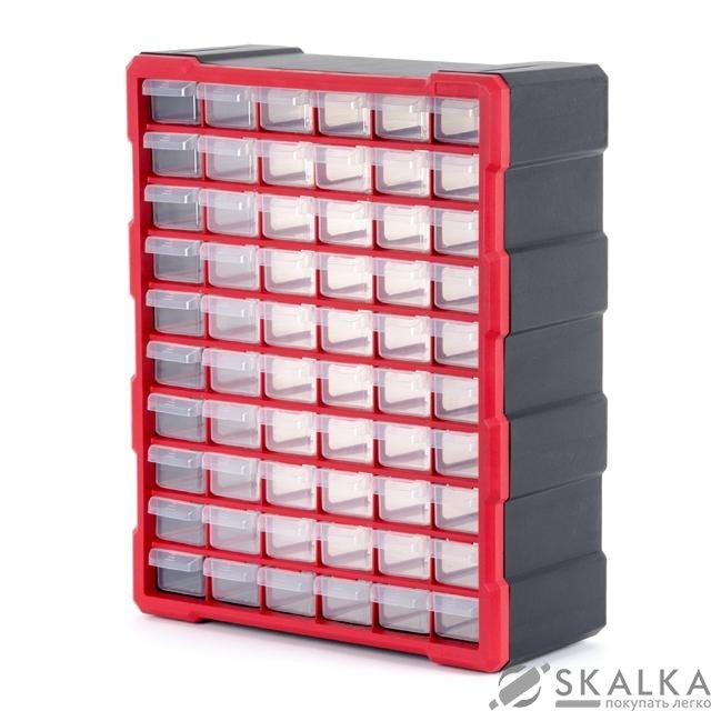 На фото Органайзер Intertool 19" 475х380х160 мм 60 ячеек (BX-4016)