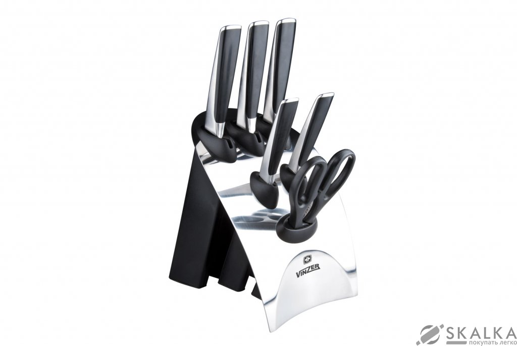 На фото Набор ножей Vinzer CASCADE 7 предметов (89133)
