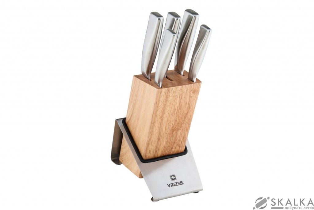 На фото Набор ножей Vinzer ROCK 6 предметов (89121)