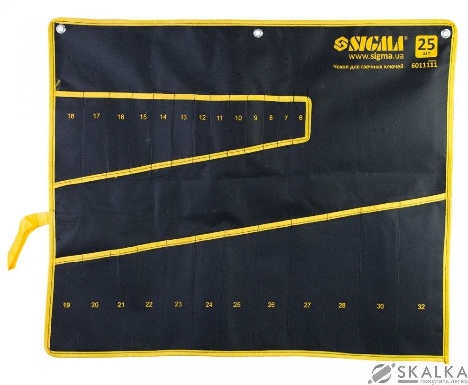 На фото Чехол Sigma для гаечных ключей 25шт (6011111)