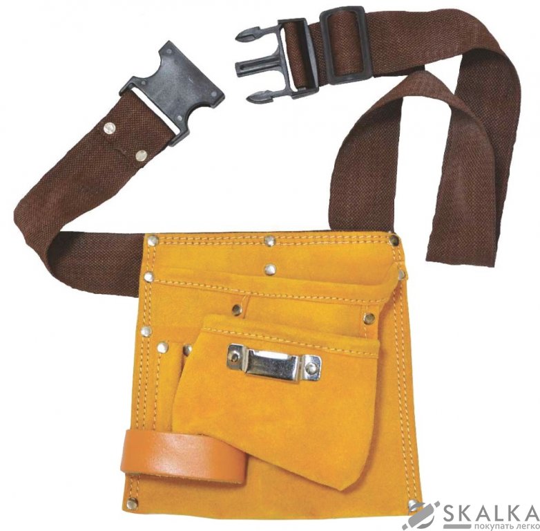 На фото Пояс слесарный Grad кожаный 5 карманов (9450755)