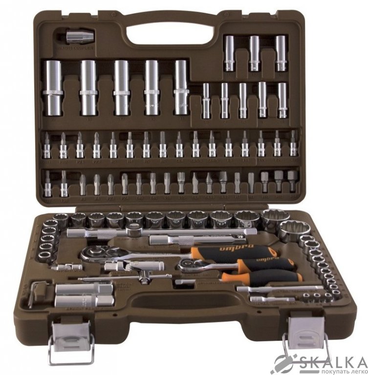 Набор инструмента Ombra 12-ти гранные головки 4-32мм 1/4" и 1/2"DR 94 шт (OMT94S12) На фото Набор инструмента Ombra 12-ти гранные головки 4-32мм 1/4" и 1/2"DR 94 шт (OMT94S12)