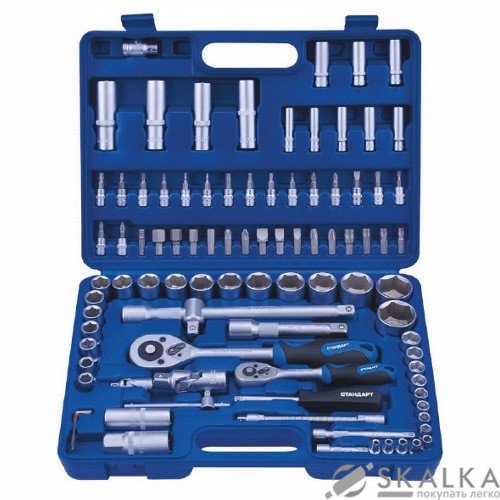На фото Набор инструмента Стандарт 1/4" 1/2" 94ед 12 граней (ST-0094-12)