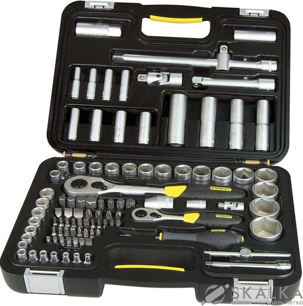 На фото Набор Stanley MaxiDrive головок торцевых 1/2", 1/4" (1-94-668)