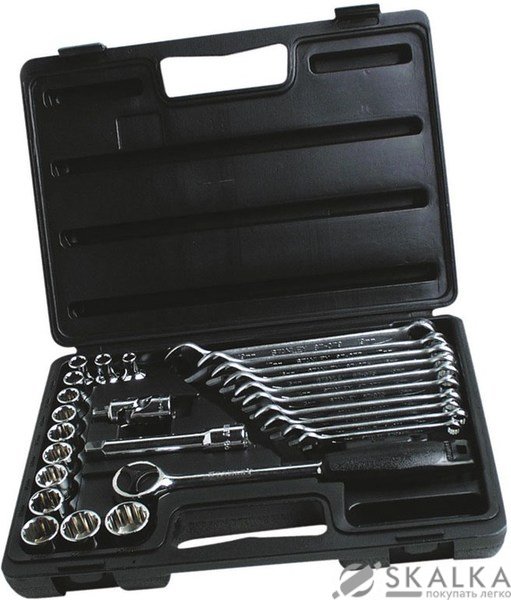 Набор Stanley головок торцевых 1/2" и ключей (1-89-105) На фото Набор Stanley головок торцевых 1/2" и ключей (1-89-105)