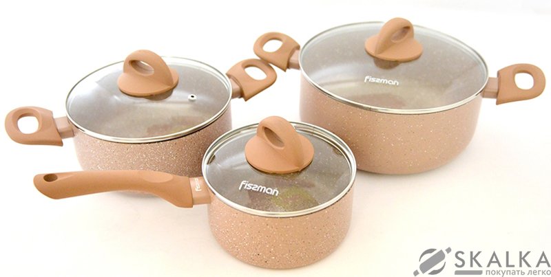 Набор посуды Fissman LATTE 6 предметов (AL-4952.6) На фото Набор посуды Fissman LATTE 6 предметов (AL-4952.6)