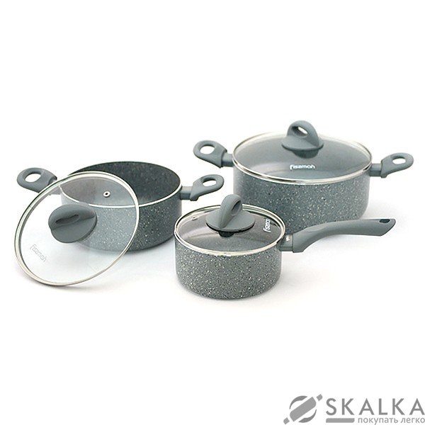 Набор посуды Fissman VULCANO 6 предметов (AL-4862.6) На фото Набор посуды Fissman VULCANO 6 предметов (AL-4862.6)