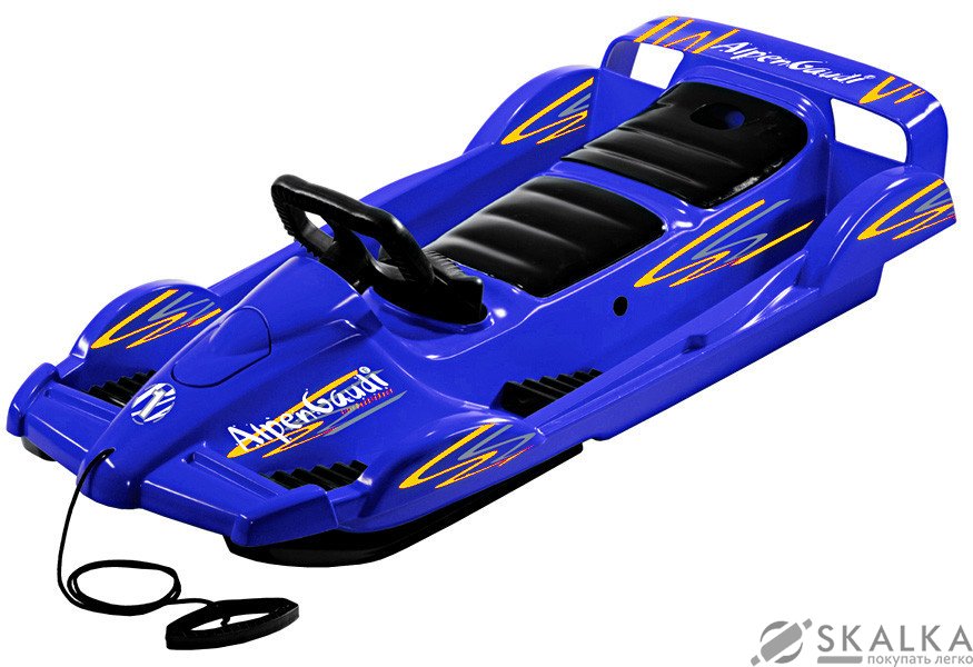 На фото Санки Alpen Double Race синие (994801)
