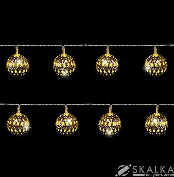 На фото Гирлянда Luca Lighting 1.05 м шарики (372429)