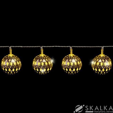 На фото Гирлянда Luca Lighting Золотистые шарики (372431)
