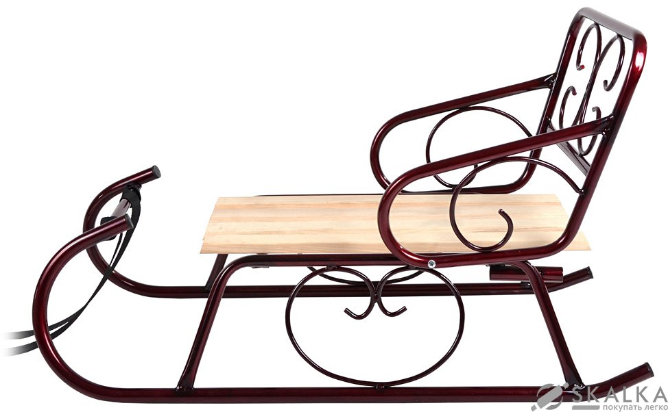 Санки Time Eco Смерека бордовые (187) На фото Санки Time Eco Смерека бордовые (187)